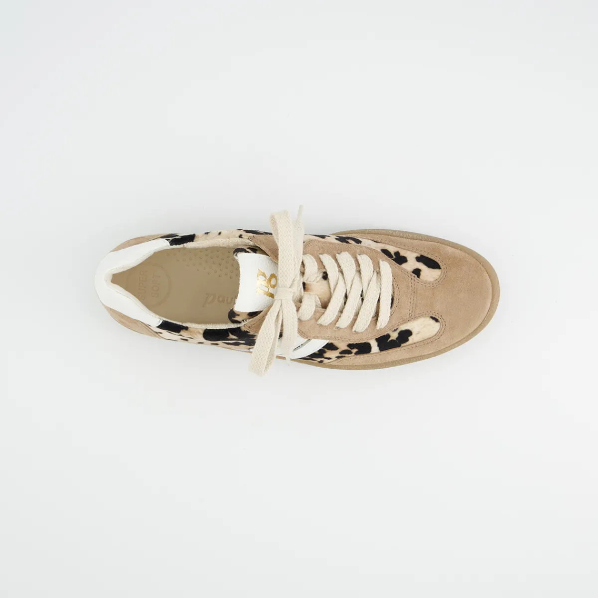 Paul Green Sneaker|5437-139 Beige / Leo-Look