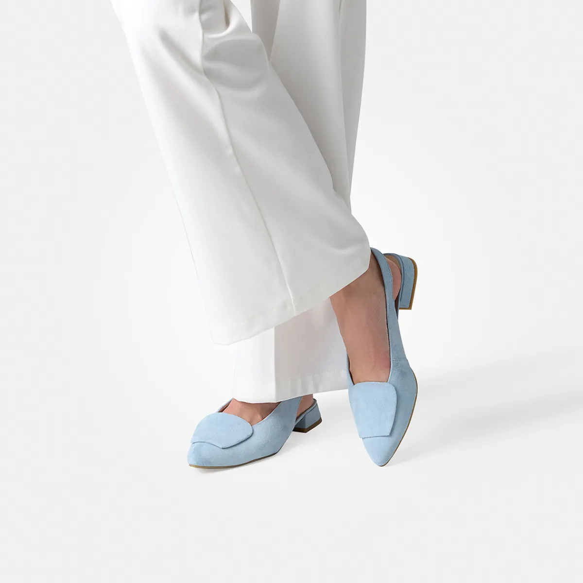 Paul Green Peeptoes & Slingpumps|6090-099 Blau