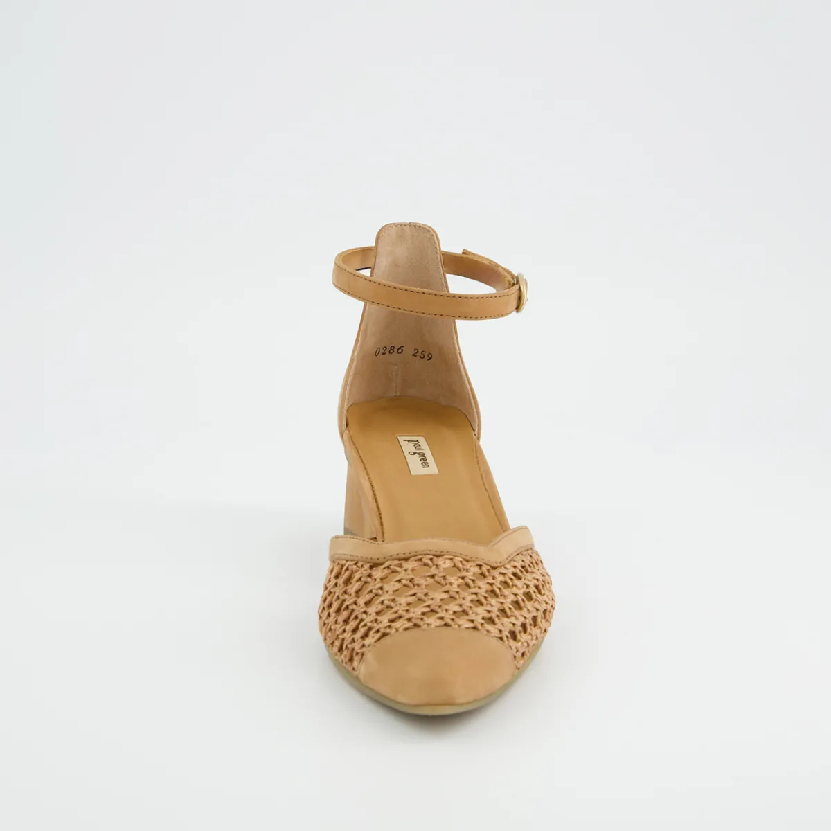 Paul Green Peeptoes & Slingpumps|3856-009 Braun