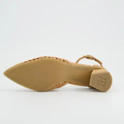 Paul Green Peeptoes & Slingpumps|3856-009 Braun