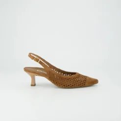 Paul Green Peeptoes & Slingpumps|6222-019 Braun