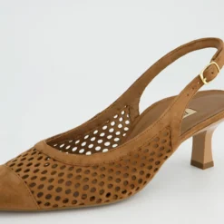 Paul Green Peeptoes & Slingpumps|6222-019 Braun