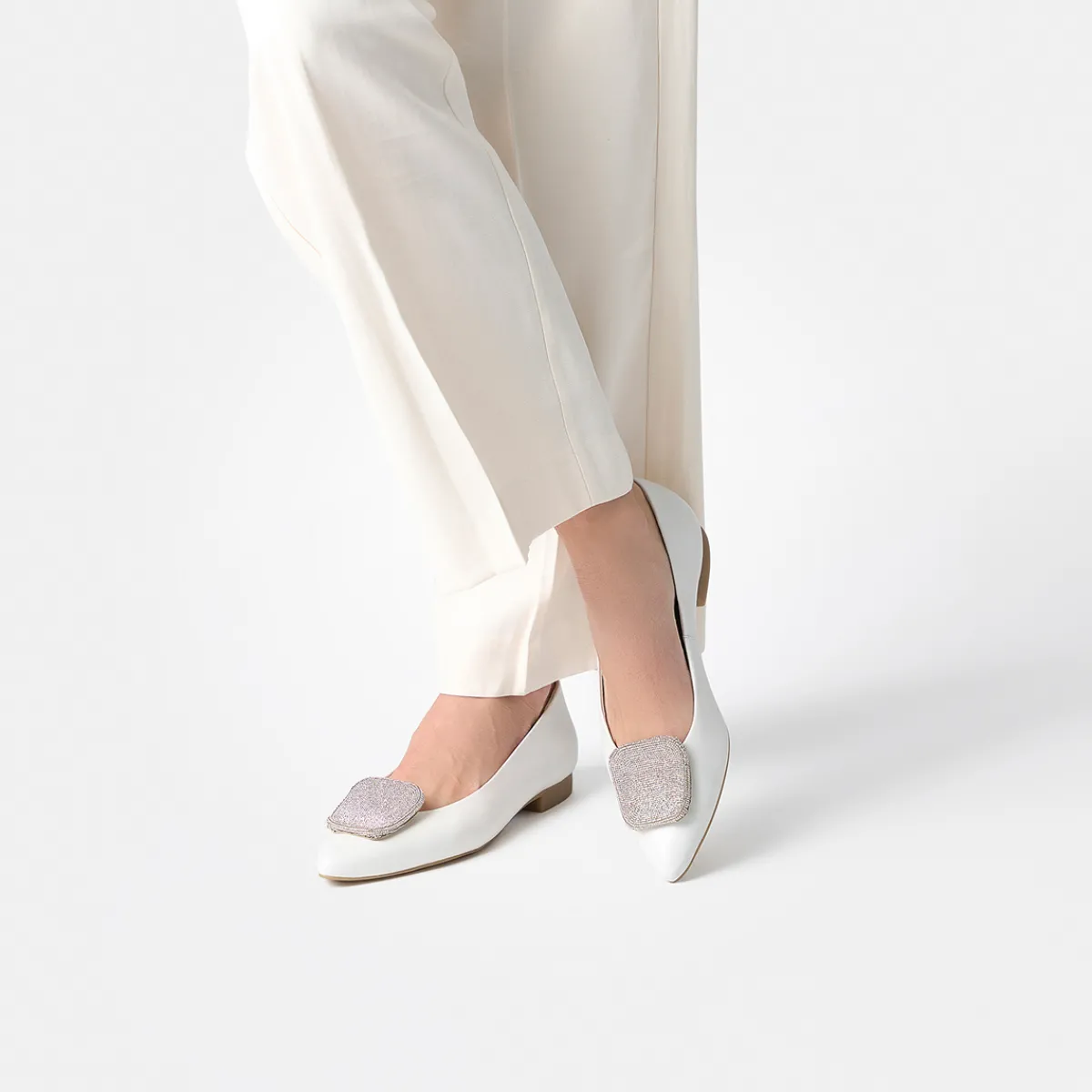 Paul Green Ballerina|1181-029 Off-White