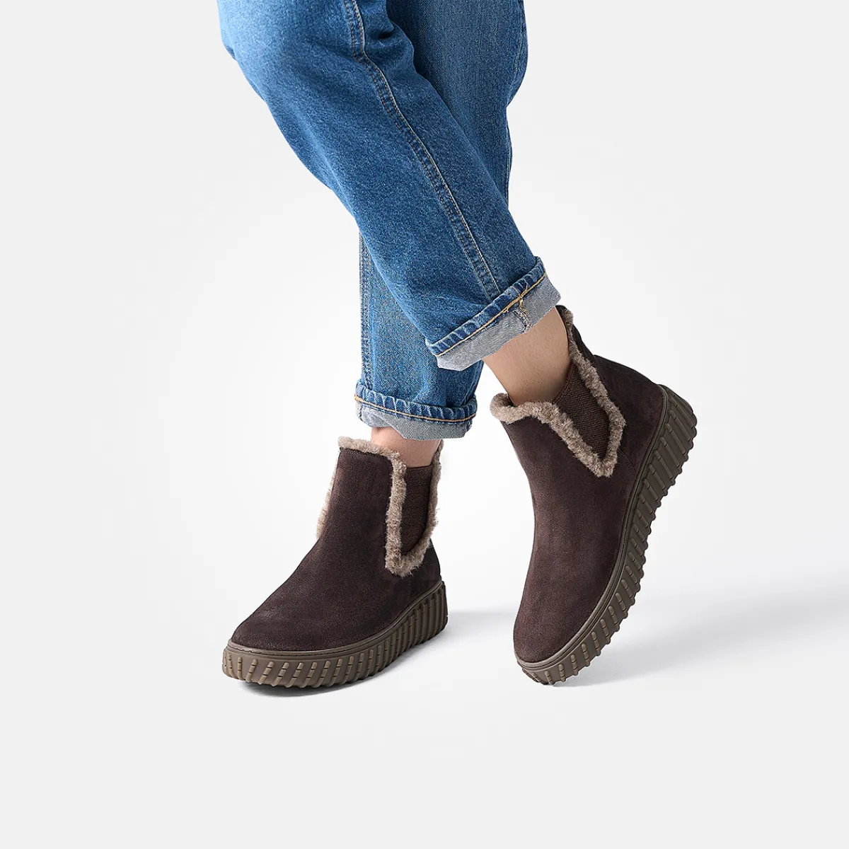 Paul Green Warmfutter|Stiefeletten|Chelsea-Boots 8292-000 Braun