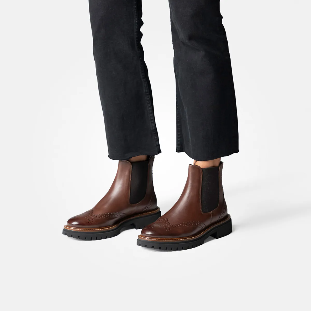 Paul Green Stiefeletten|Chelsea-Stiefelette 9093-032 Braun
