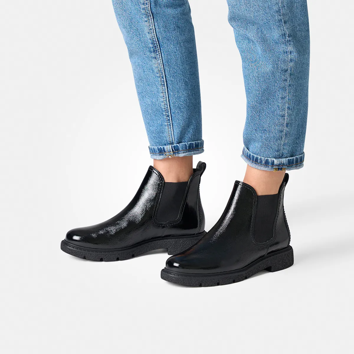 Paul Green Stiefeletten|Chelsea-Stiefelette 8258-018 Schwarz