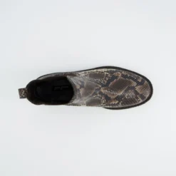 Paul Green Boots|Chelsea-Stiefelette 8258-048 Braun kombiniert / Reptiloptik