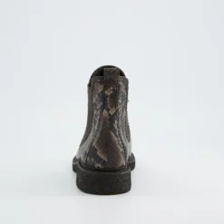 Paul Green Boots|Chelsea-Stiefelette 8258-048 Braun kombiniert / Reptiloptik