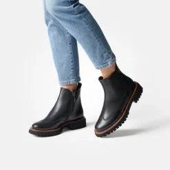 Paul Green Stiefeletten|Chelsea-Stiefelette mit Gore-Tex 8119-000 Schwarz