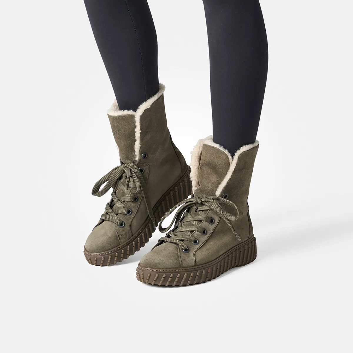 Paul Green Warmfutter|Boots|Hightop-Pauls 5449-008 Grün