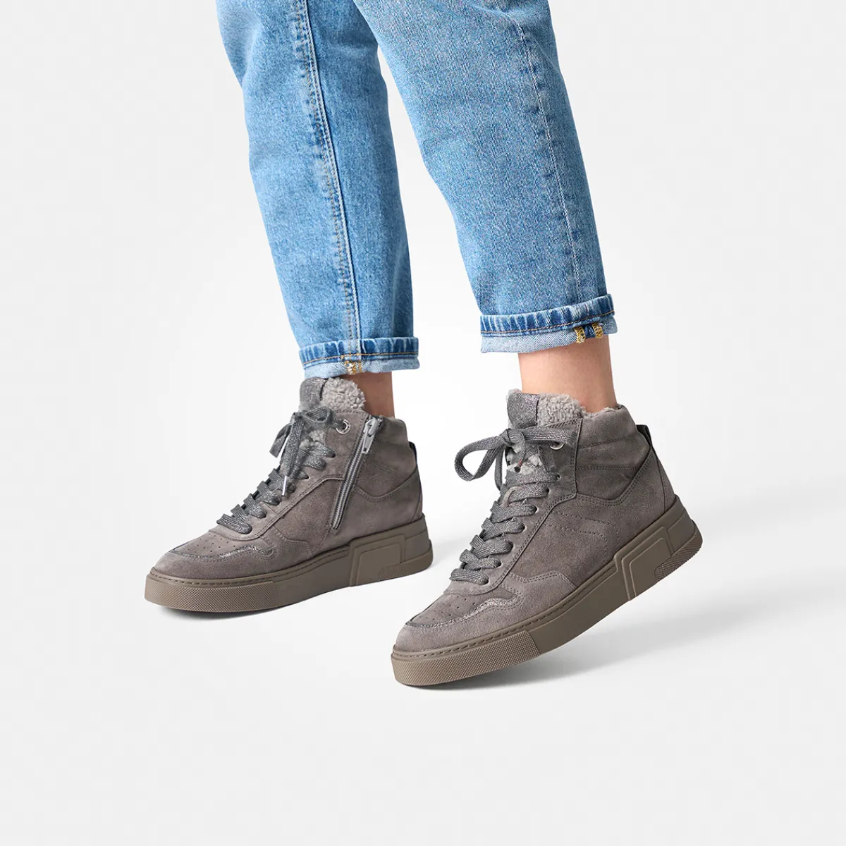 Paul Green Warmfutter|Boots|Hightop-Pauls 5373-068 Grau