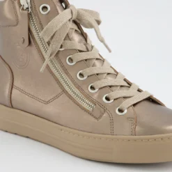 Paul Green Sneaker|Hightop-Sneaker 4024-308 Beige, metallik