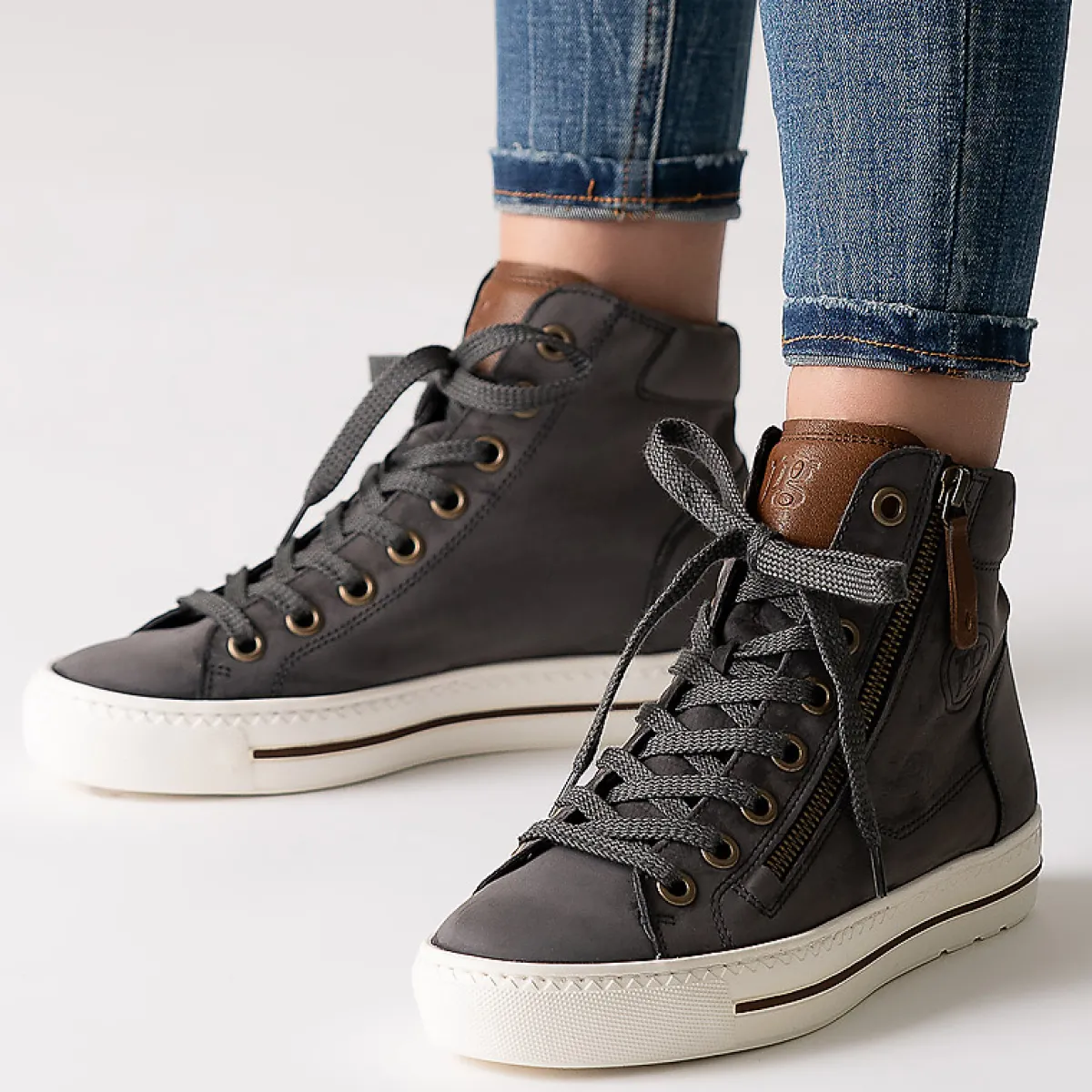 Paul Green Sneaker|Hightop-Sneaker 4024-010 Grau