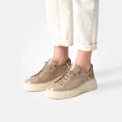 Paul Green Sneaker|Pauls 5418-088 Beige, gold-metallik