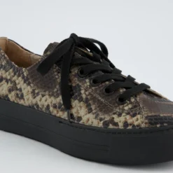 Paul Green Sneaker|Pauls 4790-818 Schwarz, kombiniert/Reptil