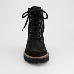 Paul Green Boots|Schnürbootie 8246-018 Schwarz / Leo