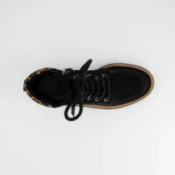 Paul Green Boots|Schnürbootie 8246-018 Schwarz / Leo