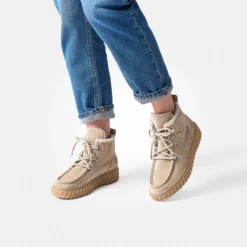 Paul Green Warmfutter|Boots|Schnürbootie 5502-000 Beige