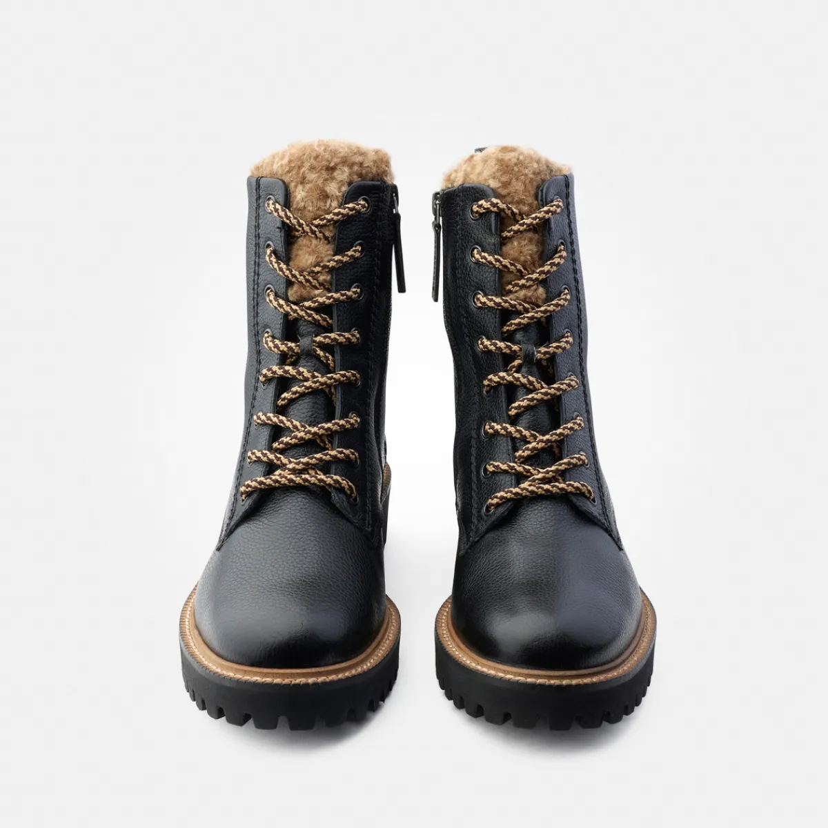 Paul Green Boots|Warmfutter|Schnürbootie mit Warmfutter 8175-010 Schwarz