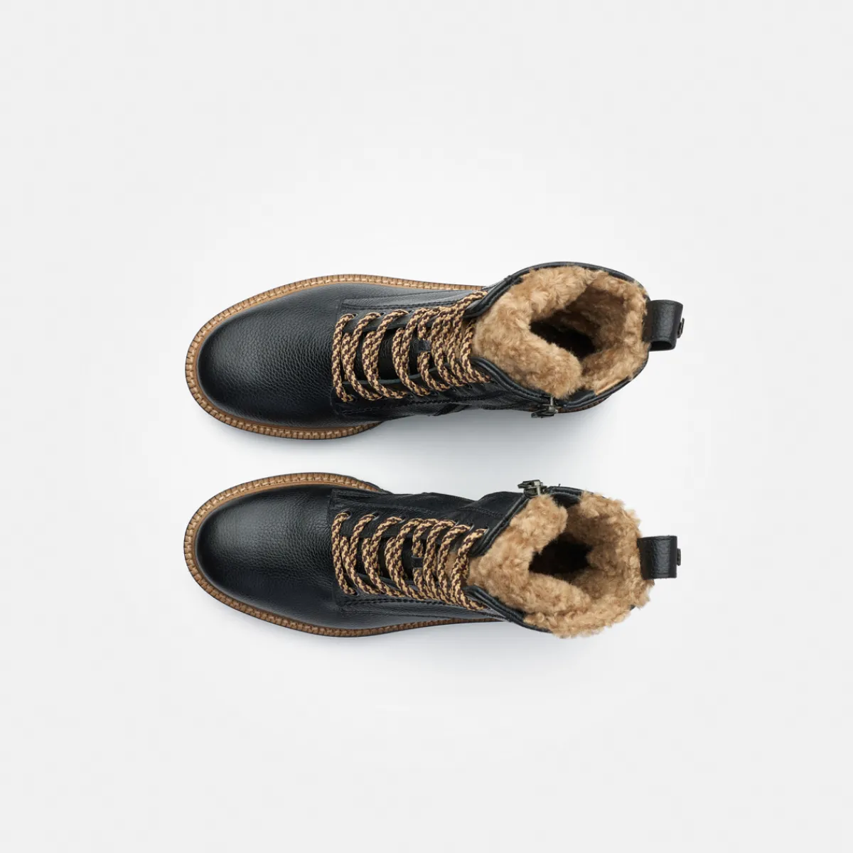 Paul Green Boots|Warmfutter|Schnürbootie mit Warmfutter 8175-010 Schwarz