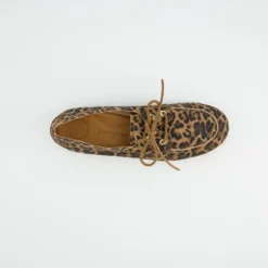 Paul Green Schnürschuhe|Schnürer 1136-048 Braun / Leo-Look