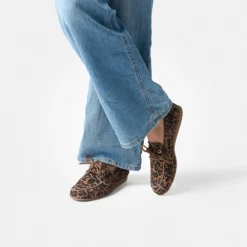 Paul Green Schnürschuhe|Schnürer 1136-048 Braun / Leo-Look