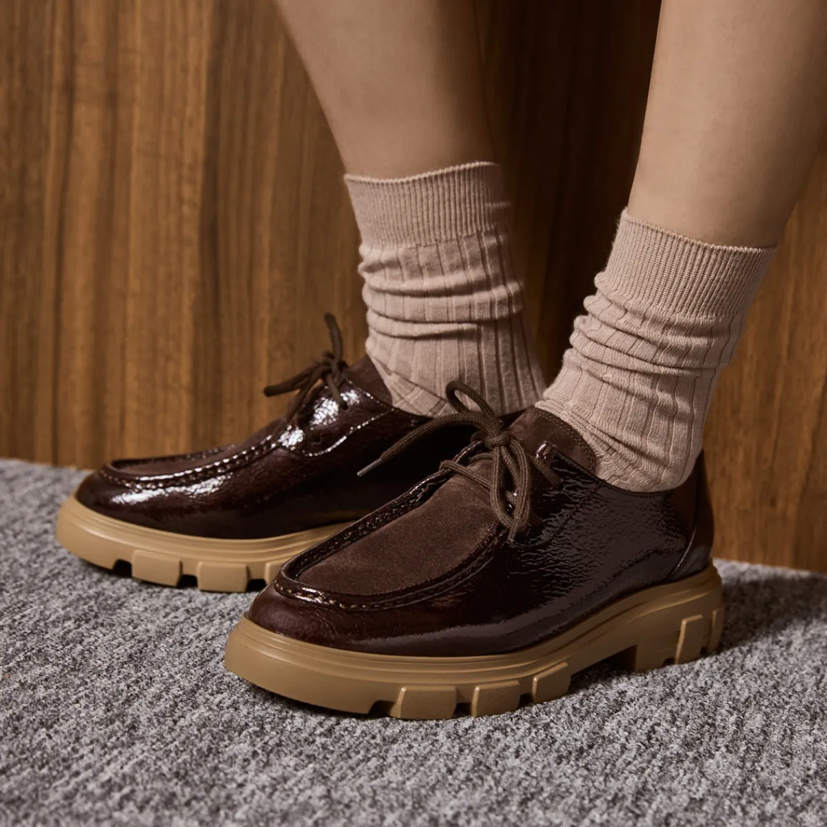 Paul Green Schnürschuhe|Schnürer 1183-030 Braun