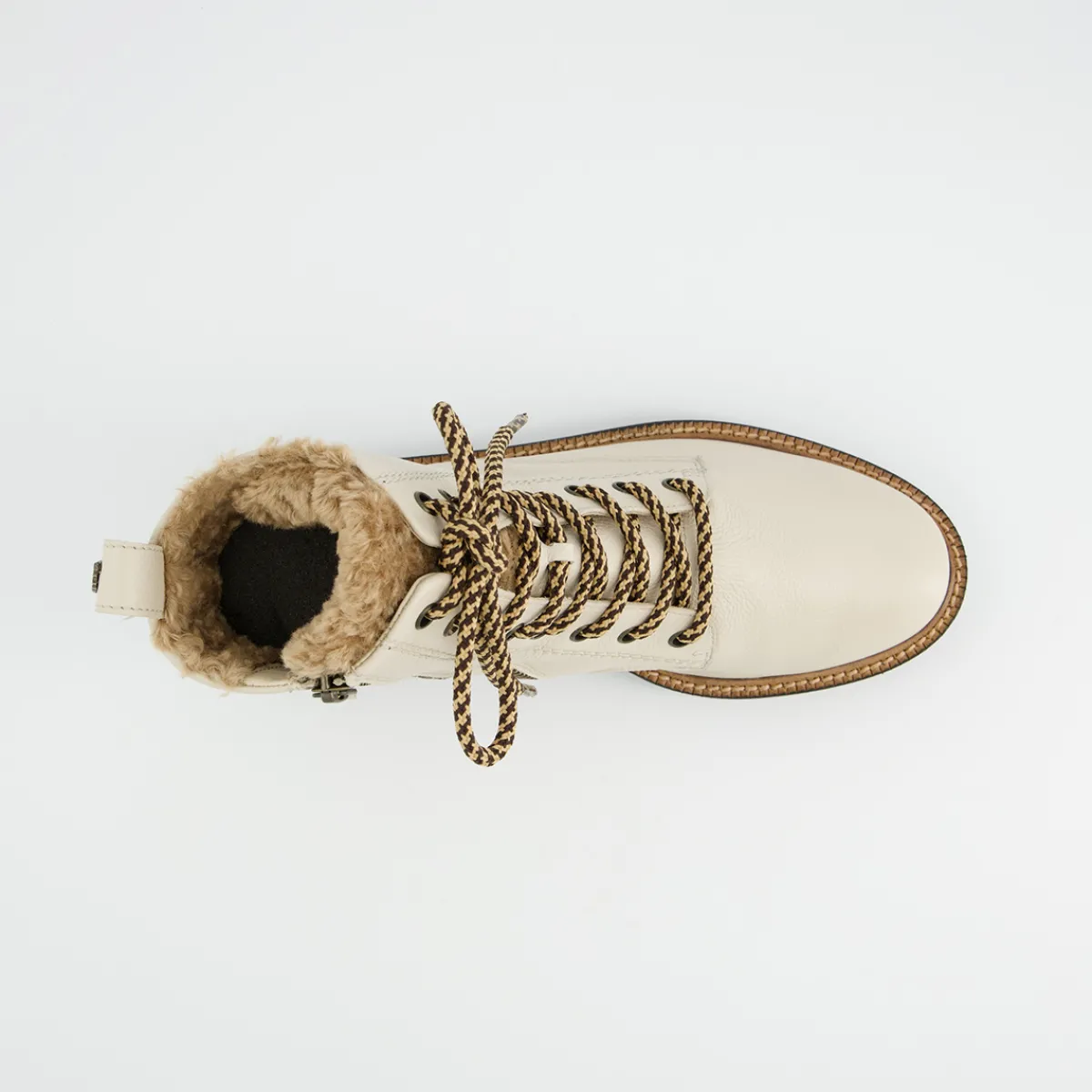 Paul Green Warmfutter|Boots|Schnürstiefelette 8175-028 Weiß / Beige