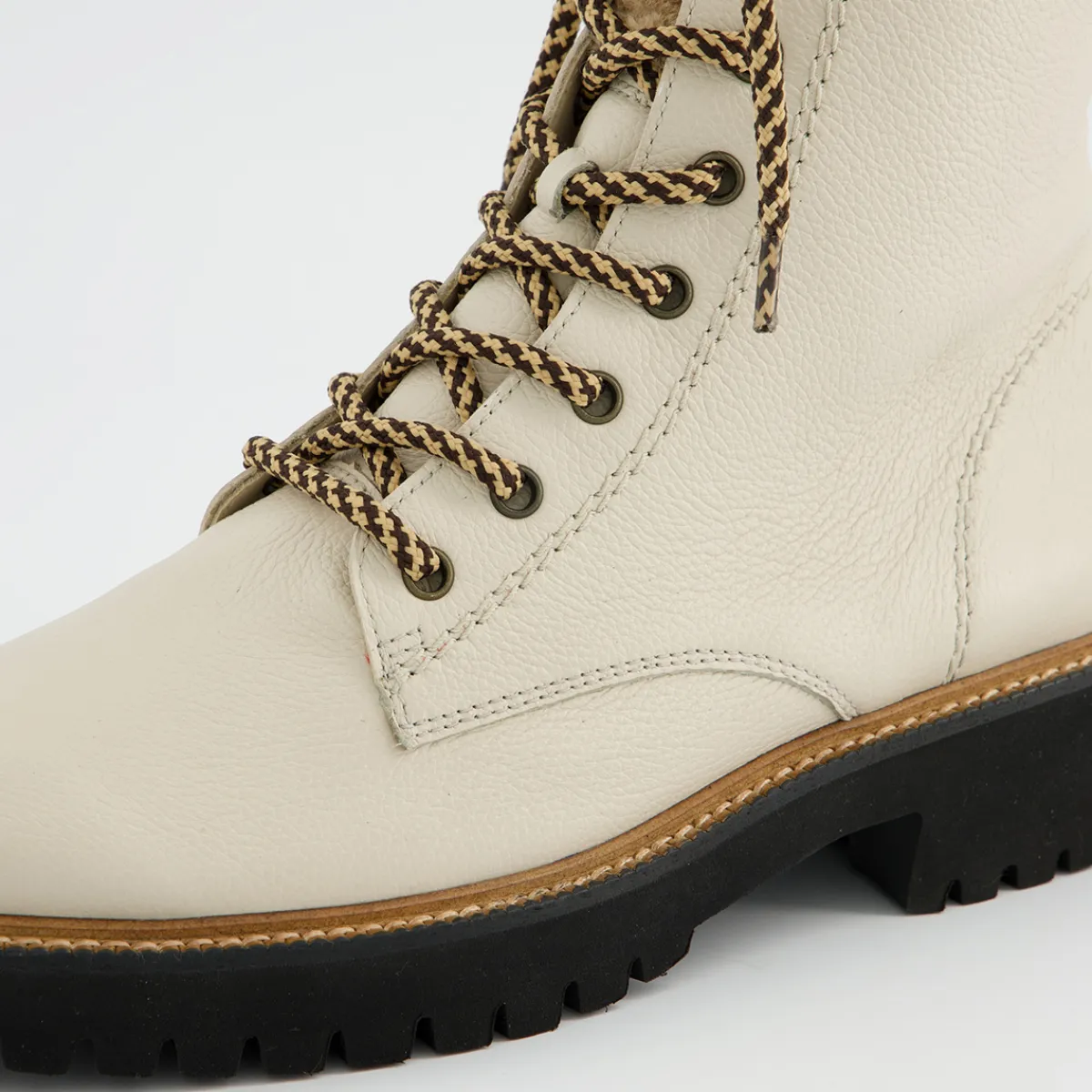 Paul Green Warmfutter|Boots|Schnürstiefelette 8175-028 Weiß / Beige