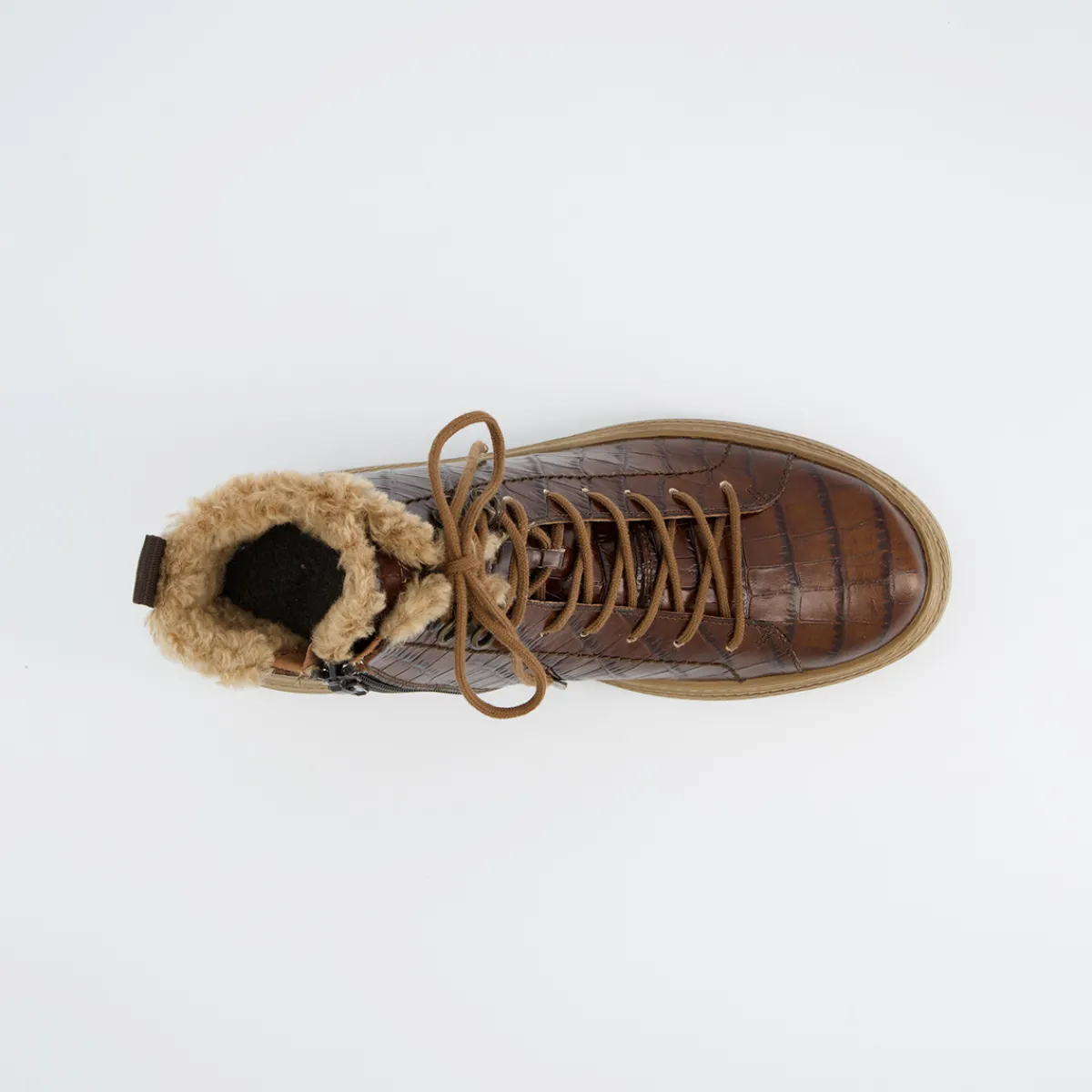 Paul Green Warmfutter|Boots|Schnürstiefelette 5287-108 Braun