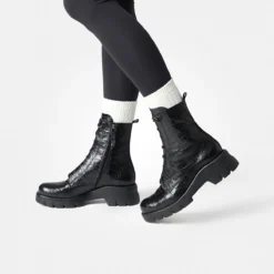 Paul Green Boots|Schnürstiefelette 8216-058 Schwarz