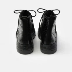 Paul Green Warmfutter|Boots|Schnürstiefelette mit Warmfutter 5287-076 Schwarz