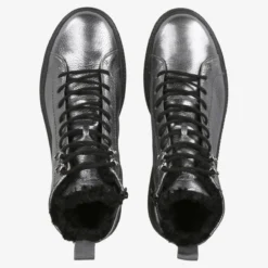 Paul Green Warmfutter|Boots|Schnürstiefelette mit Warmfutter 5287-086 Silber