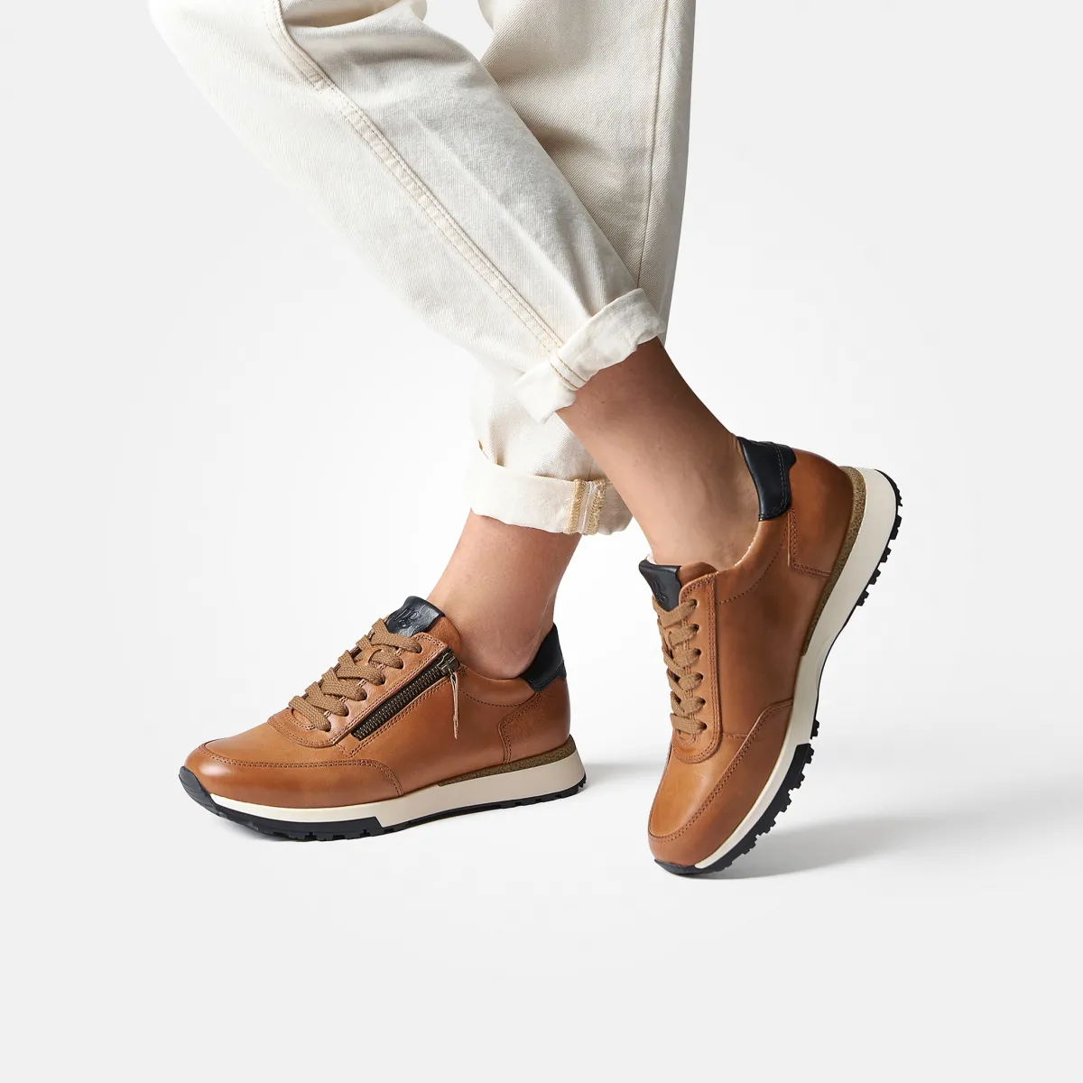 Paul Green Sneaker|Sneaker mit Wechselfußbett 5310-066 Braun