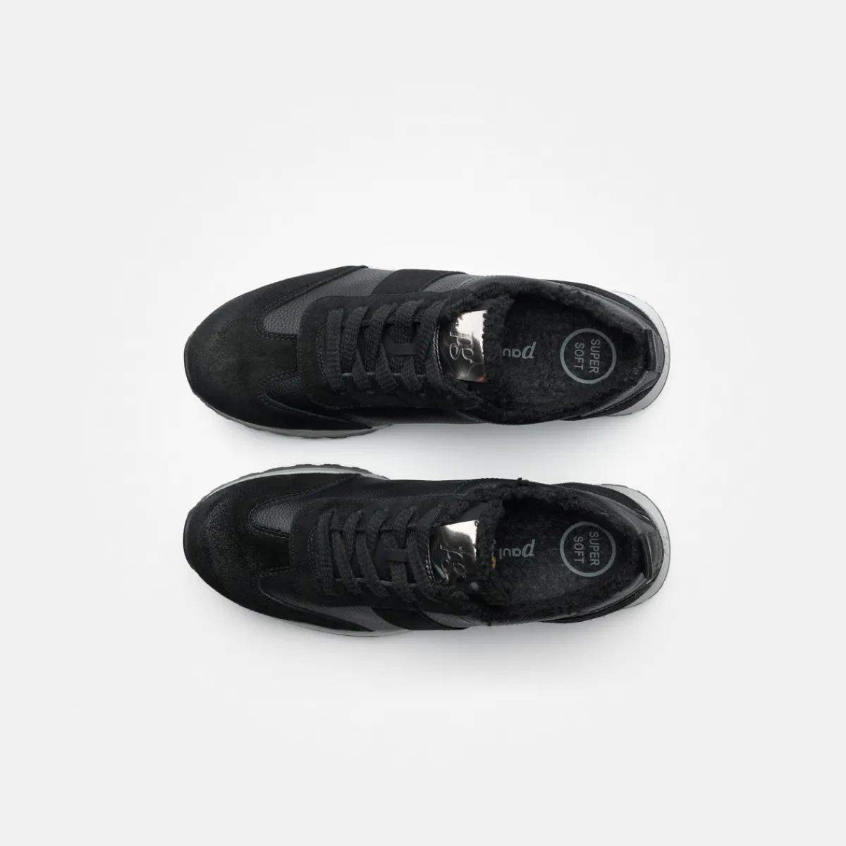 Paul Green Warmfutter|Schnürschuhe|Sneaker mit Wechselfußbett 5365-026 Schwarz