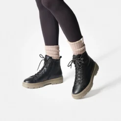 Paul Green Warmfutter|Boots|SUPER SOFT Schnürstiefelette mit Warmfutter 5287-014 Schwarz