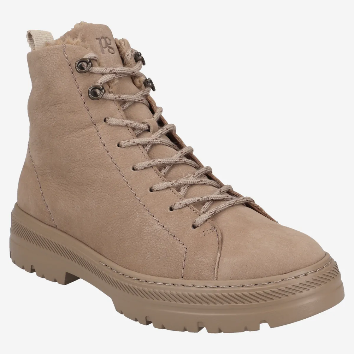 Paul Green Warmfutter|Boots|SUPER SOFT Schnürstiefelette mit Warmfutter 5287-004 Beige