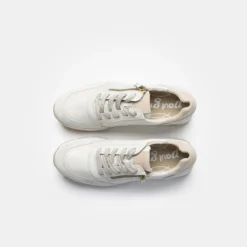 Paul Green Sneaker|SUPER SOFT Sneaker mit RELAX-WEITE 4085-335 Weiß/ Offwhite / Beige